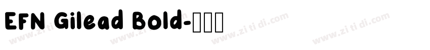 EFN Gilead Bold字体转换